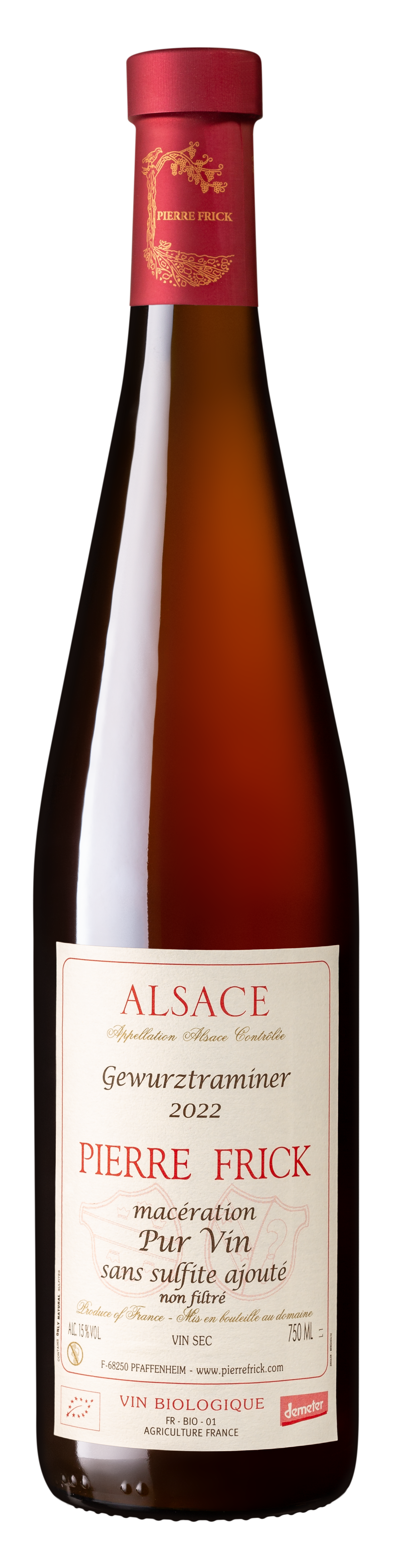 Étiquette GEWURZTRAMINER Macération - Pur Vin - sans sulfite ajouté
