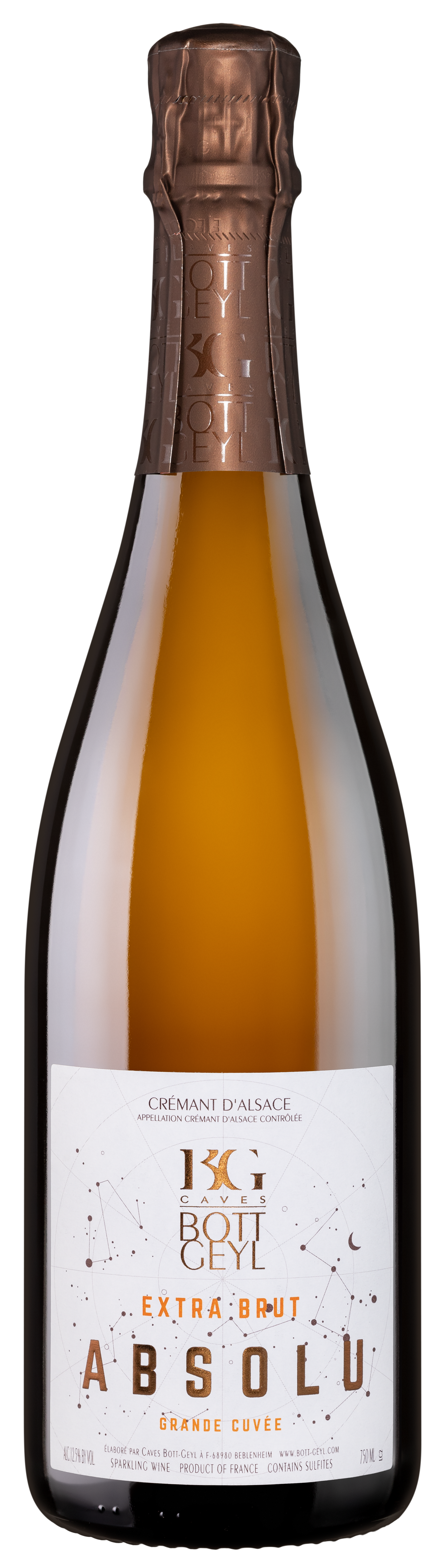 Étiquette Crémant Extra-Brut ABSOLU